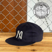 COOPERSTOWN BALL CAP (クーパーズタウンボールキャップ)　Brushed Bull Denim Logo Cap 1935 NYBYC (NAVY)　【ニューヨーク ブラッ