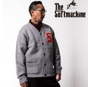 【SALE30%OFF】　SOFTMACHINE (ソフトマシーン)　 CREST CARDIGAN　【カーディガン】【ブラック グレー タトゥー】【2025 AUTUMN&WIN