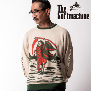 【SALE30%OFF】　SOFTMACHINE (ソフトマシーン)　FEAR CITY SWEATER　【セーター】【ブラウン グリーン タトゥー】【2025 AUTUMN&WIN