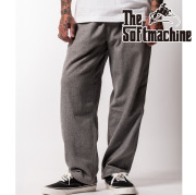 SOFTMACHINE (ソフトマシーン)　GEORGE PANTS　【ウールイージーパンツ】【ブラック グレー タトゥー】【2025 AUTUMN&WINTER 先行予