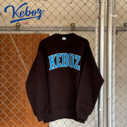 KEBOZ (ケボズ) × INTERPLAY　EXCLUSIVE SWEAT CREWNECK　【KEBOZ ケボズ  INTERPLAY インタープレイ  コラボレーション】【クルーネ