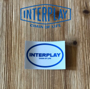 INTERPLAY　 OVAL LOGO STICKER 　【ステッカー シール】【INTERPLAY インタープレイ】　