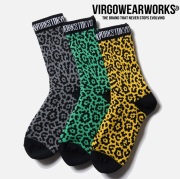 VIRGOwearworks (ヴァルゴウェアワークス)  　VGW LEOPARD SOCKS　【ソックス】【VG-GD-851】【2026 AUTUMN&WINTER 先行予約】【キャ