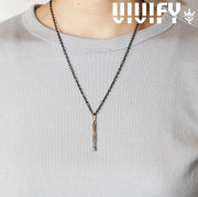 VIVIFY(ヴィヴィファイ)(ビビファイ)　Gold Patch BarNecklace（Arabesque）　【VIVIFY ネックレス】【VFN-290】【オーダーメイド ハ