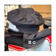 Cloveru (クローバル)　Boston Style Linen Hat with COOPERS TOWN　【リネン 帽子 ブラック】【CLSS-2618】【インタープレイ INTERP