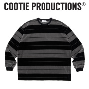 cootie Velour Border L/S Tee ベロアロングTシャツM COOTIE / Velour Border L/S Tee