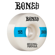 BONESWHEELS(ボーンズウィール)　BONES OG FORMULA 100S 53mm V4 WIDE 100A WHITE　【ボーンズ スケートボード スケボー パーツ ウィ
