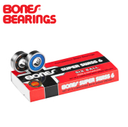 BONES BEARING (ボーンズベアリング)　SUPER SWISS 6 SKATEBOARD BEARINGS 8 PACK　【ベアリング 8個セット】【ボーンズ ボーンズベ