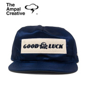 THE AMPAL CREATIVE (ザ・アンパル クリエイティブ)　GOOD LUCK SATIN SNAPBACK CAP Navy　【キャップ 帽子 定番 人気 カリフォルニ