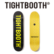 TIGHTBOOTH (タイトブース)　 LOGO BLACK / SAFETY YELLOW 　 【デッキ スケートボード スケボー】【TIGHTBOOTH PRODUCTION タイトブ