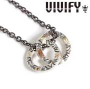 VIVIFY(ヴィヴィファイ)(ビビファイ)　Side Arabesque Twin Link Glasses Holder Necklace(S)w/gold　【VIVIFY ネックレス】【VFN-31