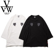 VIRGOwearworks (ヴァルゴウェアワークス)  　Black fang 3/4　【Tシャツ 7分袖】【VG-SSPT-103】【2025 SUMMER SPOT 先行予約】【キ