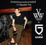 VIRGO(ヴァルゴ)　【VIRGOwearworks×GARNI】17 Epaulet Tee　【即発送可能】　【VG-CB-66】　