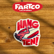 FARTCO INC. 　HANG 10 STICKER　【ステッカー シール】【ファートコー NICK Anaheim California】【カリフォルニア・アナハイム】　