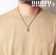 VIVIFY(ヴィヴィファイ)(ビビファイ)　Plane TeardropPlate PendantHead/ k18gold RopeDeco Old Native Style Stone　【オーダーメイ