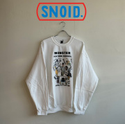 SNOID (スノイド)　MONSTER KULTURE SCHOOL crew neck sweat　【HEADIN'HOME BIGTIME x R.F. meet the SNOID】【RAT HOLE STUDIO】