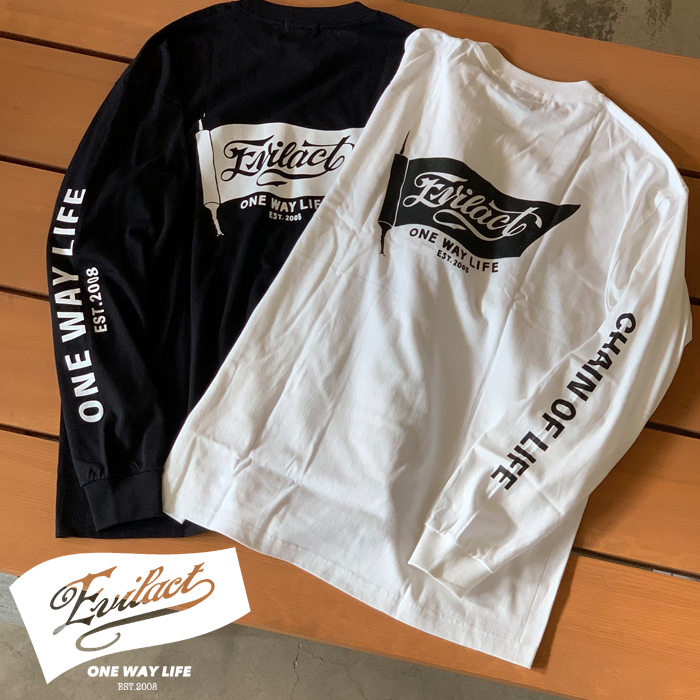 【再入荷!!】EVILACT (イーブルアクト)　 EVILACT × INTERPLAY Loose Fit Long sleeve Tee　 【ロンT Tシャツ】【インタープレイ INT
