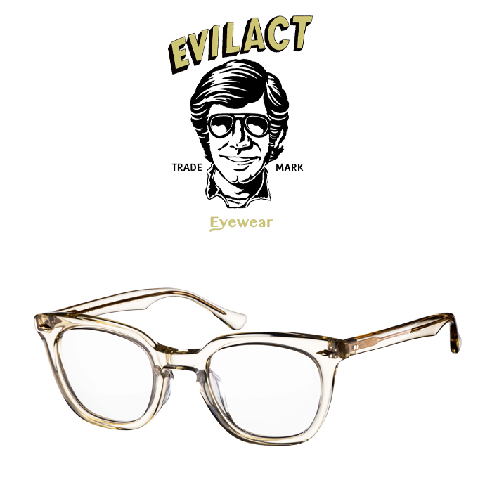 EVILACT EYEWEAR (イーブルアクトアイウエア)　 MERKEL(マーケル) ANTIQUE CLEAR/DIMMING LENS　 【サングラス メガネ 調光レンズ】
