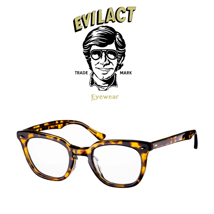 EVILACT EYEWEAR (イーブルアクトアイウエア)　 MERKEL(マーケル) BROWN GLITTER×ANTIQUE CLEAR/DIMMING LENS　 【サングラス メガネ