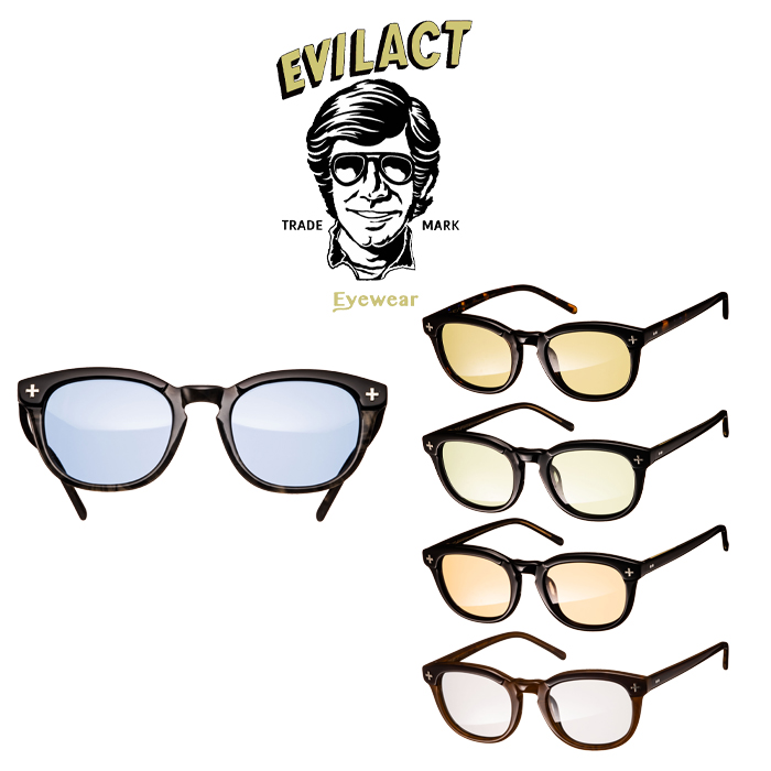 EVILACT EYEWEAR (イーブルアクトアイウエア)　 YALE II   (イェール 2) COLOR LENS　 【サングラス メガネ カラーレンズ】【EAE21-0