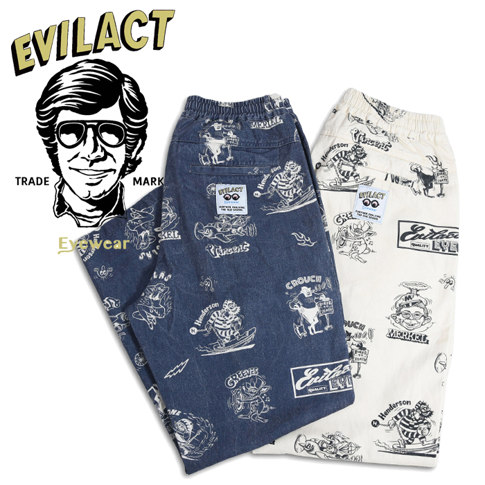 EVILACT eyewear (イーブルアクト アイウエア)　J.O. TOTAL PATTERN DESIGN EASY PANTS　 イージーパンツ EAE22-EP03 　 インタープ