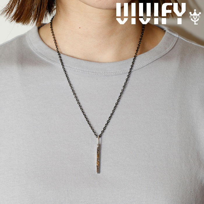 VIVIFY(ヴィヴィファイ)(ビビファイ)　Gold Patch BarNecklace　【VIVIFY ネックレス】【VFN-289】【オーダーメイド ハンドメイド 受
