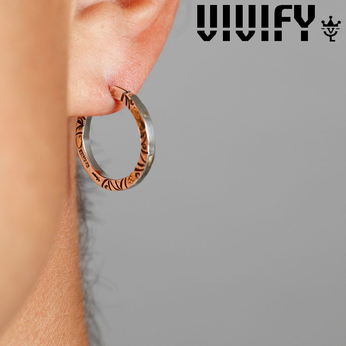 VIVIFY(ヴィヴィファイ)(ビビファイ)　K18goldpost SideArabesque HoopPierce w/gold　【VIVIFY ピアス】【VFP-262】【オーダーメイ