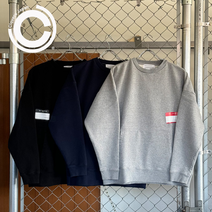 Cloveru (クローバル)　Wide Crew Sweat "NAME CARD"　【クルーネックスウェット】【CLFW-2402】【インタープレイ INTERPLAY】
