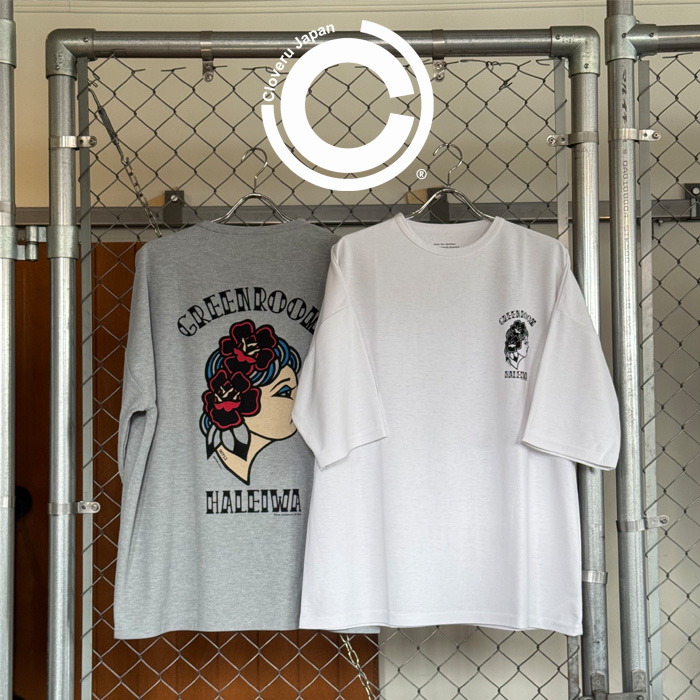Cloveru (クローバル)　Cloveru with GR Hawaii WIDE　【ワイドTシャツ】【CLSS-2504】【Greenroom Haleiwaコラボレーション】【イン