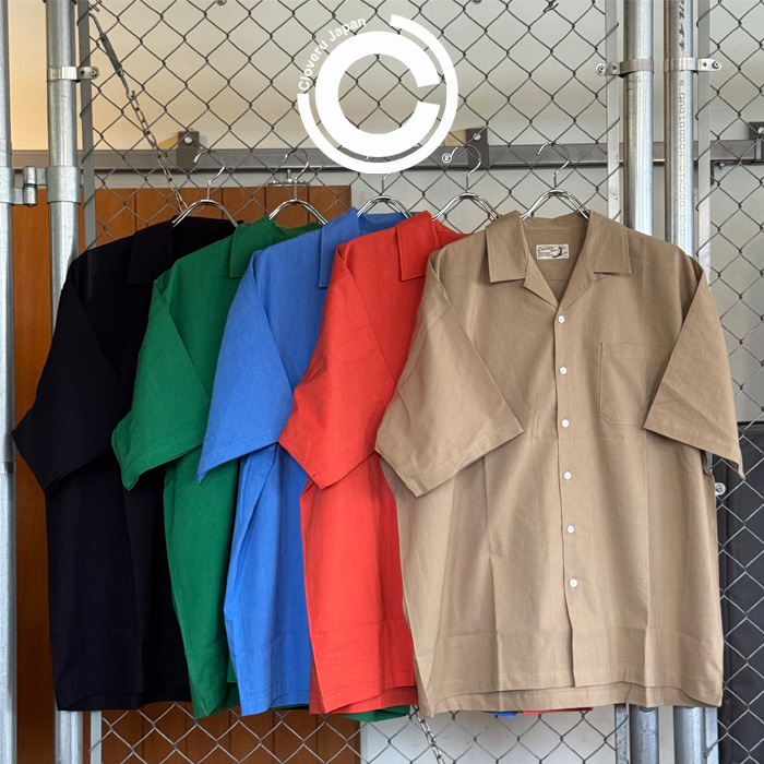 Cloveru (クローバル)　 COMFORT LINEN SHIRTS 　【リネンシャツ 半袖】【CLSS-2507】【インタープレイ INTERPLAY】