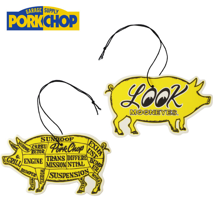 PORKCHOP GARAGE SUPPLY (ポークチョップ ガレージサプライ)　 PORKCHOP×MOONEYES  AIR FRESHENER　【エアフレッシュナー】【インタ