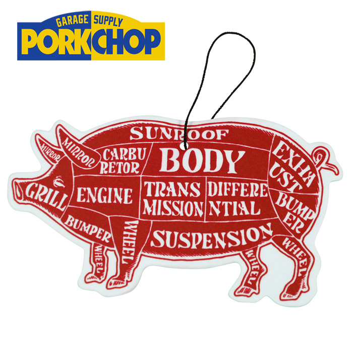 PORKCHOP GARAGE SUPPLY (ポークチョップ ガレージサプライ)　 AIR FRESHENER  (ROSE)　【エアフレッシュナー】【インタープレイ INT