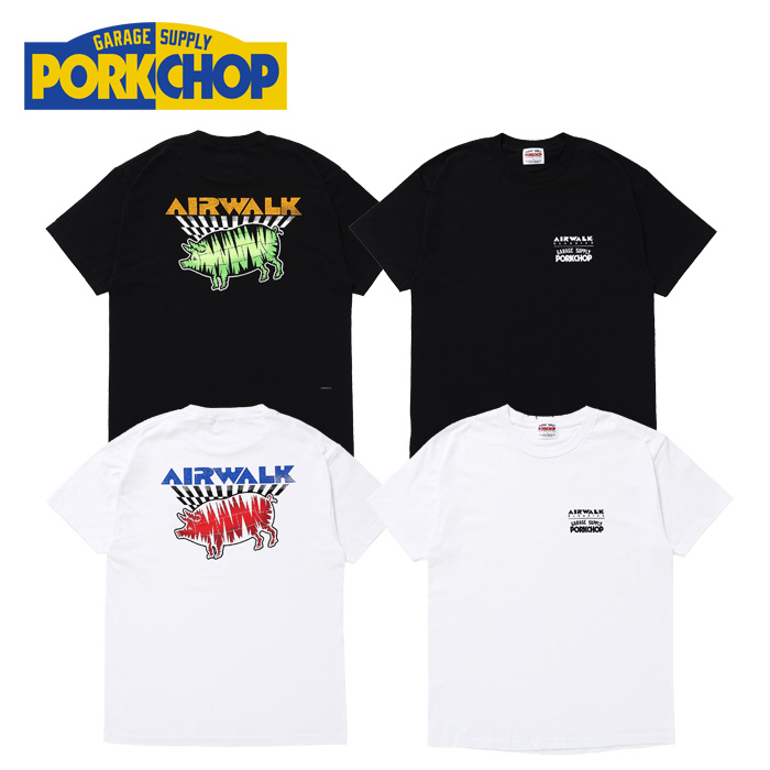 PORKCHOP GARAGE SUPPLY (ポークチョップ ガレージサプライ)　 AIR PORK TEE  　【TEE Tシャツ】【AIRWALK エアウォーク コラボレー