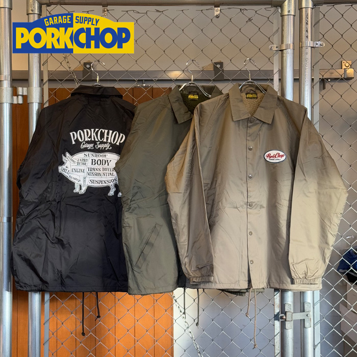 PORKCHOP GARAGE SUPPLY (ポークチョップ ガレージサプライ)　BOA COACH JKT 24 　【コーチジャケット】【インタープレイ INTERPLAY