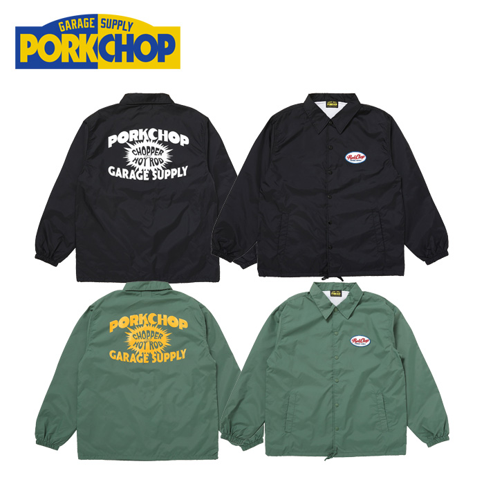 PORKCHOP GARAGE SUPPLY (ポークチョップ ガレージサプライ)　BOMB COACH JKT　【コーチジャケット】【インタープレイ INTERPLAY】