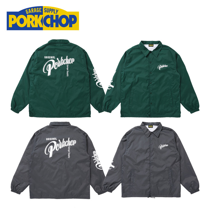 PORKCHOP GARAGE SUPPLY (ポークチョップ ガレージサプライ)　CRS LOGO COACH JKT　【コーチジャケット】【インタープレイ INTERPLAY
