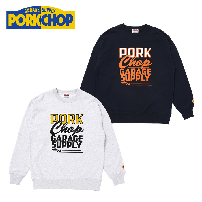 PORKCHOP GARAGE SUPPLY (ポークチョップ ガレージサプライ)　 MASA SCULP SWEAT B 　【クルーネック スウェット】【インタープレイ 