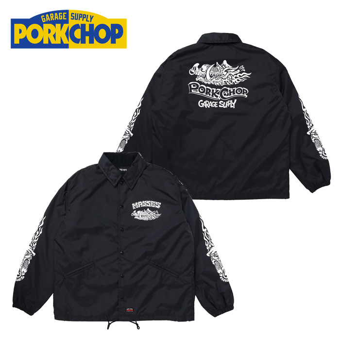 PORKCHOP GARAGE SUPPLY (ポークチョップ ガレージサプライ)　 PORKCHOP×MASSES NYLON JKT HOG P 　【コーチジャケット】【MASSES マ