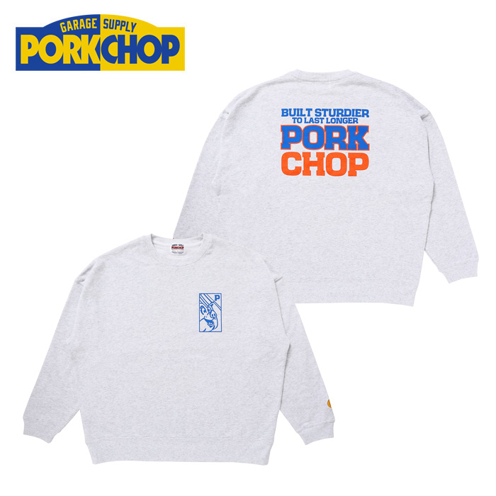 PORKCHOP GARAGE SUPPLY (ポークチョップ ガレージサプライ)　 O.P.SQUARE SWEAT 　【クルーネック スウェット】【インタープレイ IN