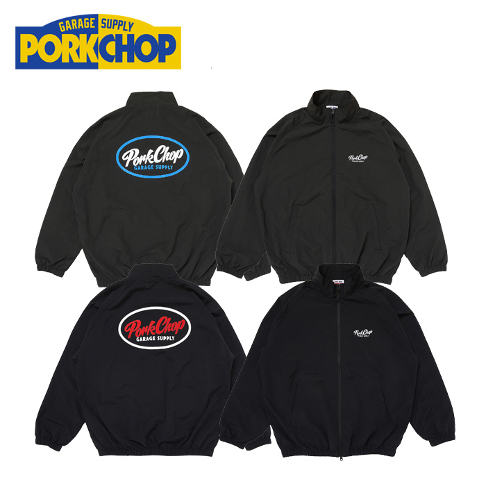 PORKCHOP GARAGE SUPPLY (ポークチョップ ガレージサプライ)　OVAL LOGO NYLON JACKET　【ナイロンジャケット】【インタープレイ INT
