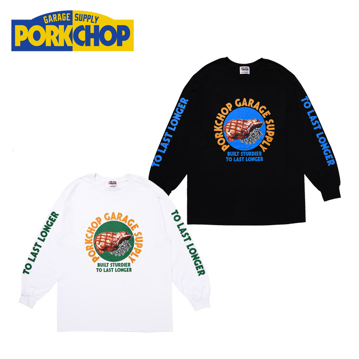 PORKCHOP GARAGE SUPPLY (ポークチョップ ガレージサプライ)　 PC＆SCREW L/S TEE 　【ロンT ロングスリーブT】【インタープレイ INT