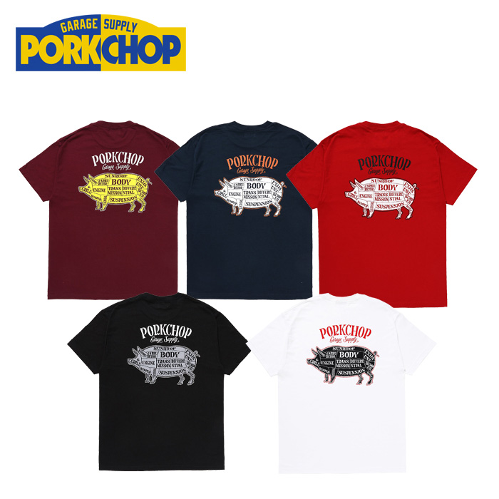 PORKCHOP GARAGE SUPPLY (ポークチョップ ガレージサプライ)　 PORK BACK TEE 　【TEE Tシャツ】【インタープレイ INTERPLAY】