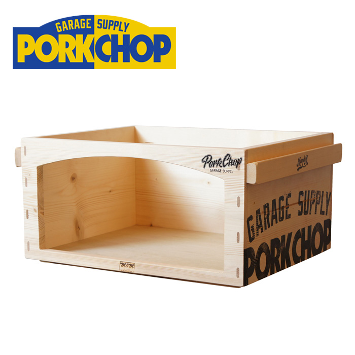 PORKCHOP GARAGE SUPPLY(ポークチョップ ガレージサプライ)　PORK BOX OPEN /L　【コンテナ ボックス】