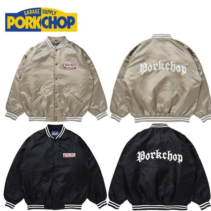 PORKCHOP GARAGE SUPPLY (ポークチョップ ガレージサプライ)　 SATIN SPORT JKT 　【ジャケット アウター】【インタープレイ INTERPL