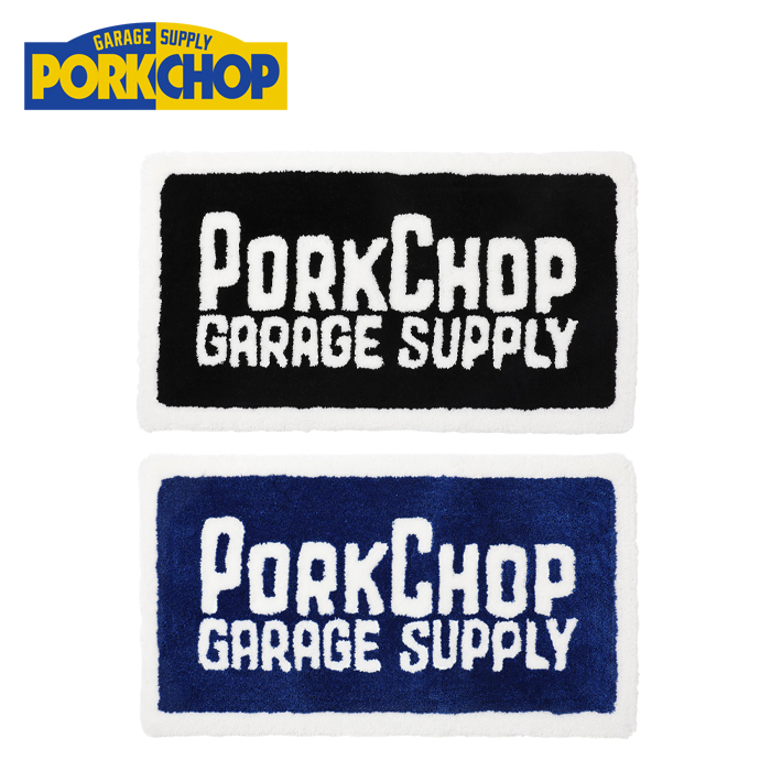 PORKCHOP GARAGE SUPPLY (ポークチョップ ガレージサプライ)　SQUARE RUG MAT　【ラグ マット】【インタープレイ INTERPLAY】