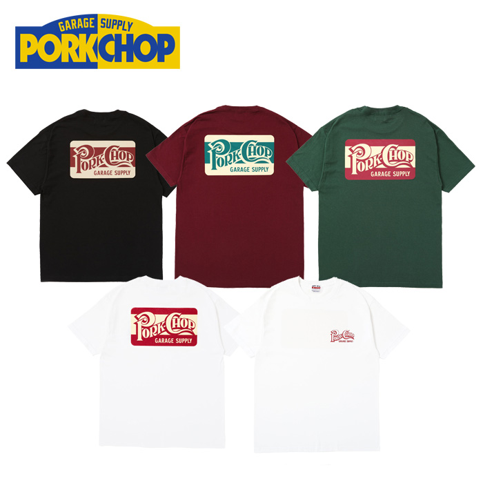 PORKCHOP GARAGE SUPPLY (ポークチョップ ガレージサプライ)　 SQUARE LOGO TEE 　【TEE Tシャツ】【インタープレイ INTERPLAY】
