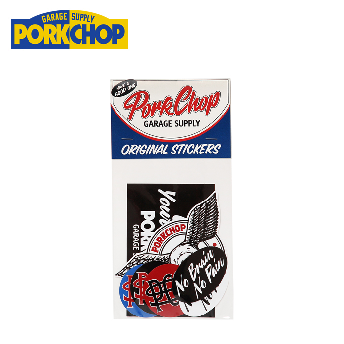 PORKCHOP GARAGE SUPPLY (ポークチョップ ガレージサプライ)　 WING PORK STICKER SET　【ステッカー シール】【インタープレイ INTE
