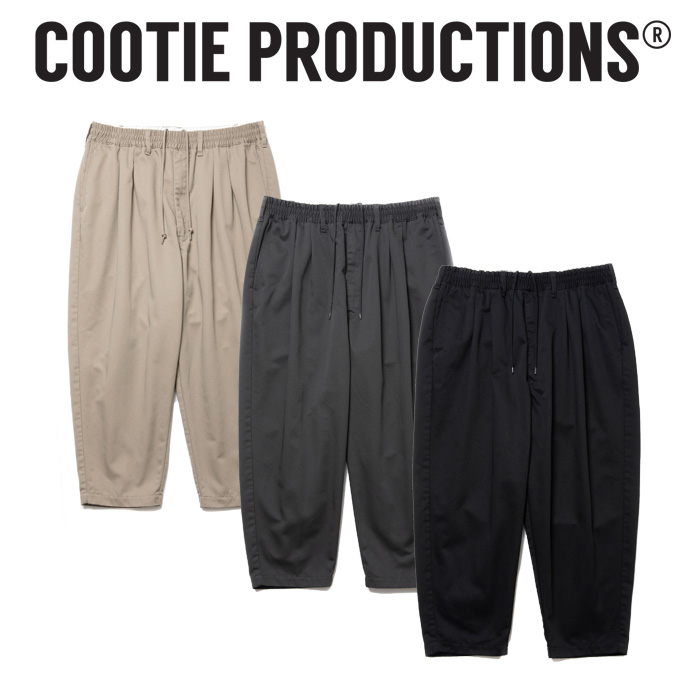 COOTIE(クーティー) 　 T/C 2 Tuck Easy Ankle Pants 　【CTE-24A120】【イージー アンクル パンツ】【COOTIE PRODUCTIONS クーティ