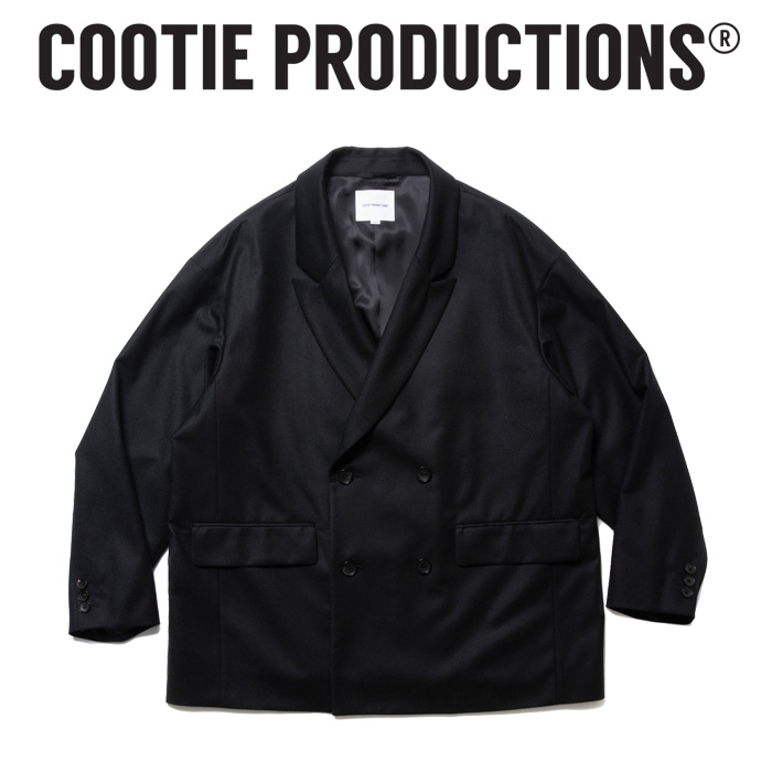 COOTIE (クーティー)　 CA/W Flannel Double Breasted Jacket 　【カシミアウール ダブルジャケット】【COOTIE PRODUCTIONS クーティ