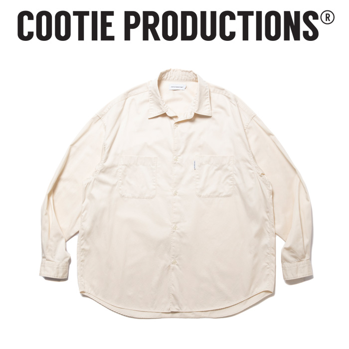 COOTIE (クーティー) 　 Cotton Satin L/S Shirt 　【CTE-24A406】【シャツ】【COOTIE PRODUCTIONS クーティープロダクションズ】